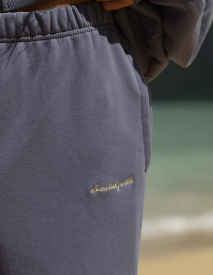 Basics Plum Wide Leg Sweatpant by Elevated Faith