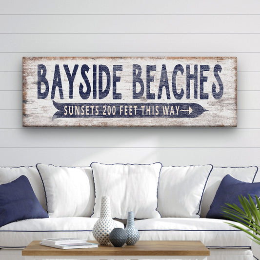 Personalized Nautical Beach Sign by Off The Square Designs
