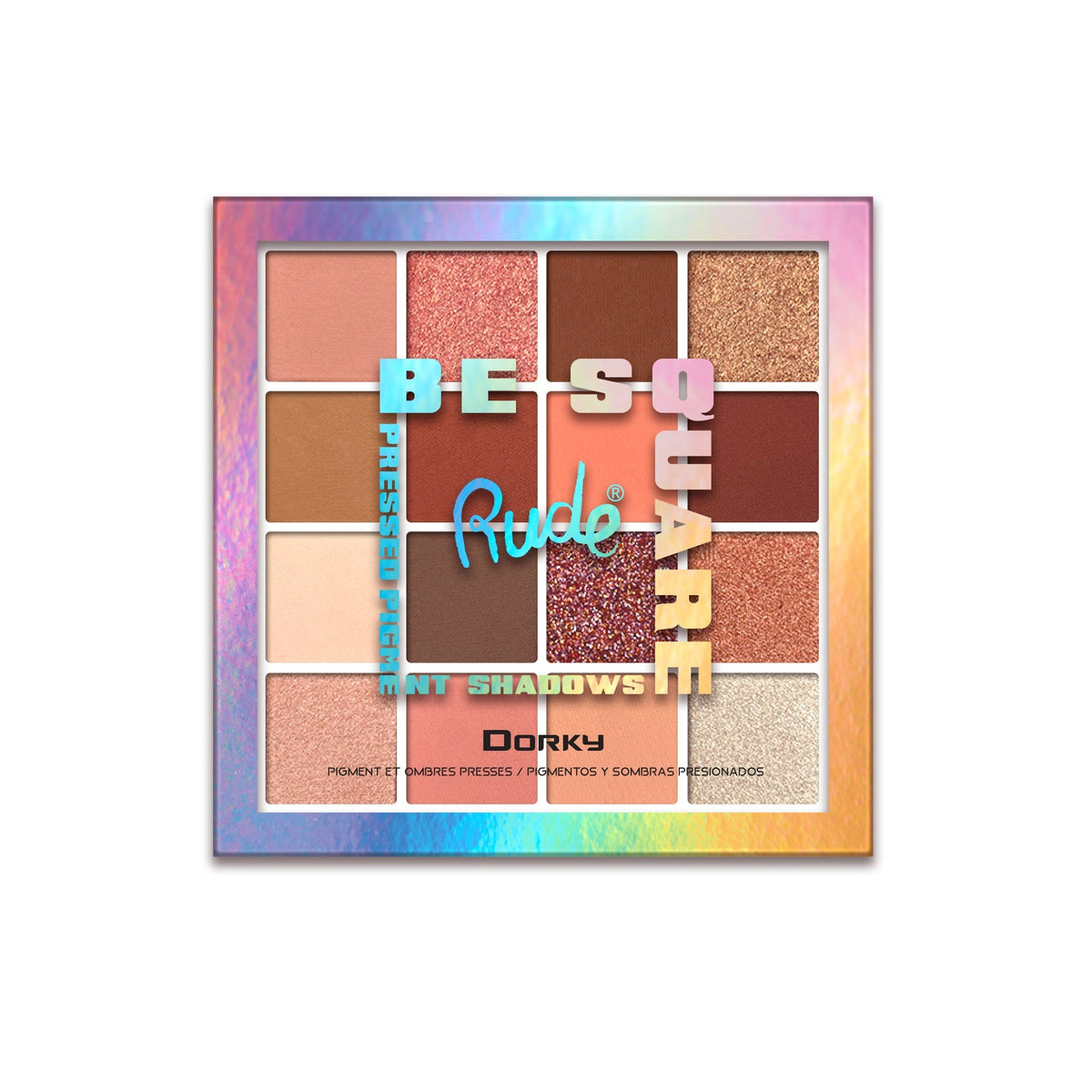 RUDE Be Square Pressed Pigments & Shadows - Dorky - Dorky by Avera Group