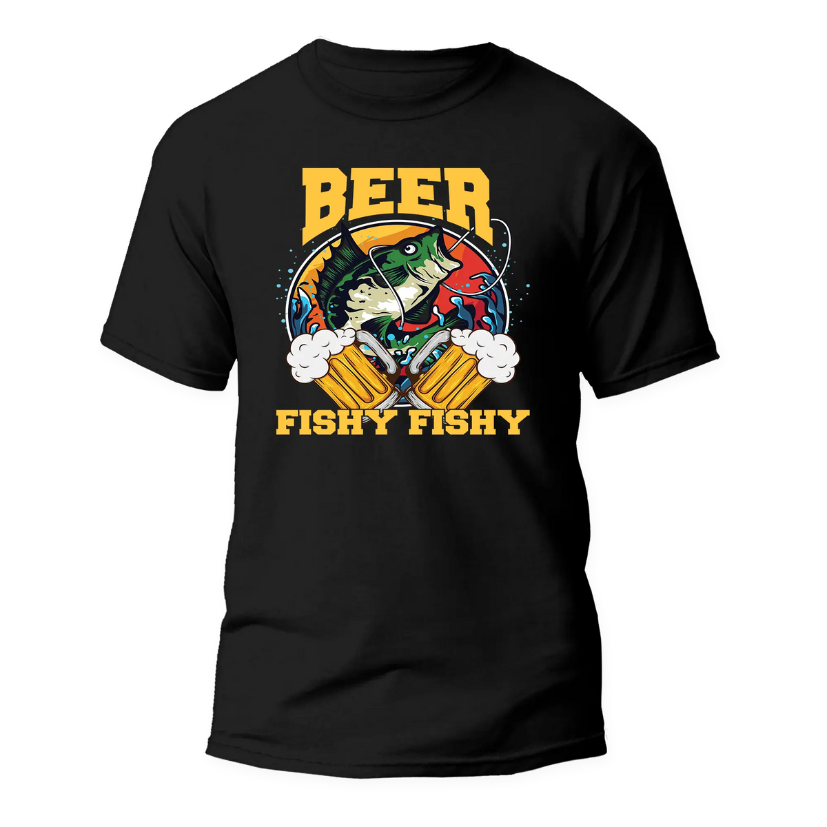 Beer Fishy Fishy 2 Man T-Shirt by Outdoorzees