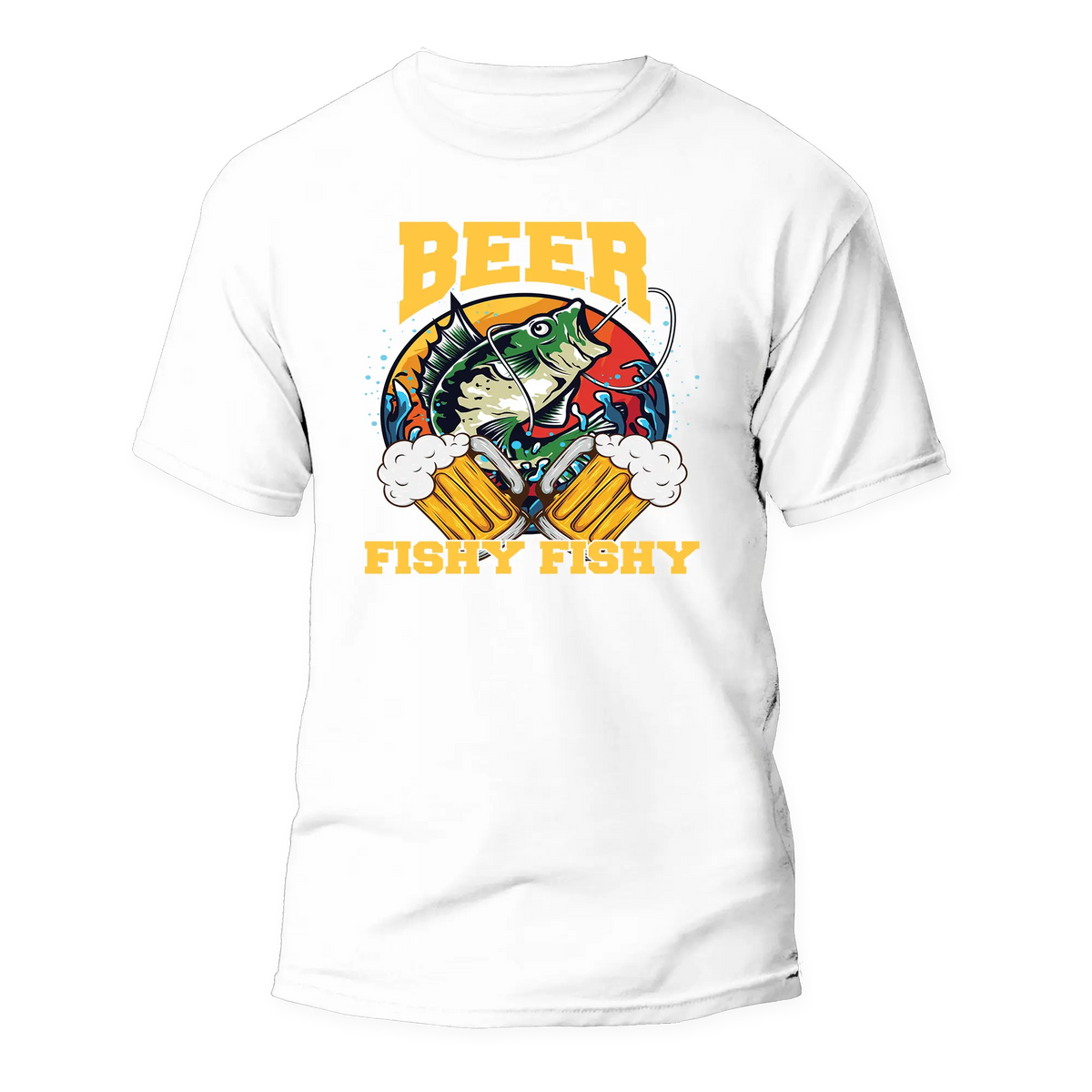 Beer Fishy Fishy 2 Man T-Shirt by Outdoorzees