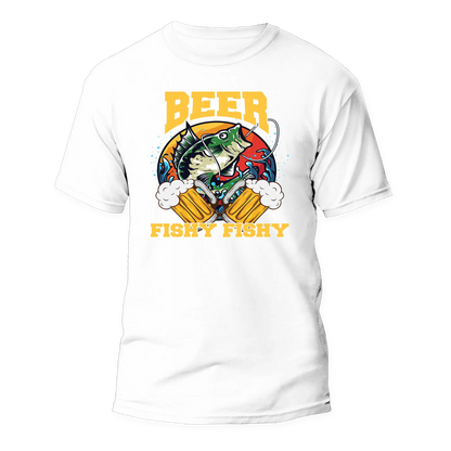 Beer Fishy Fishy 2 Man T-Shirt by Outdoorzees