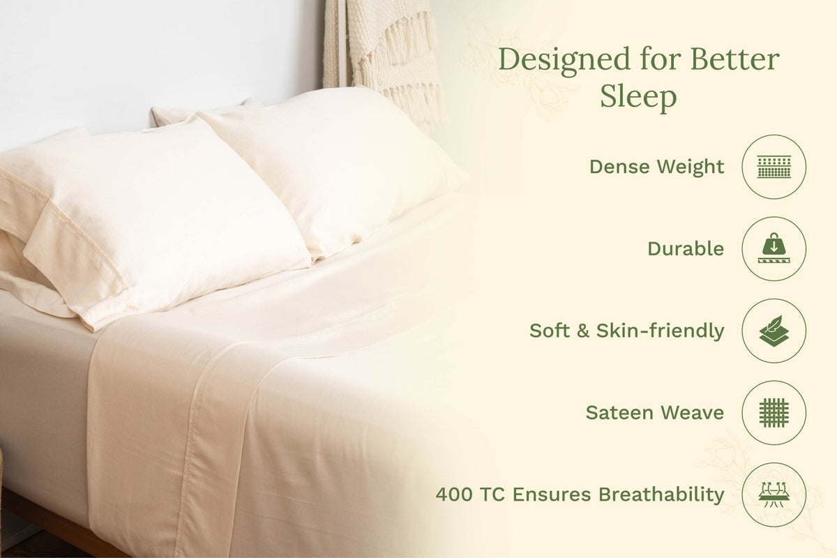 Organic Sateen Pillowcases by Organic Cotton Mart