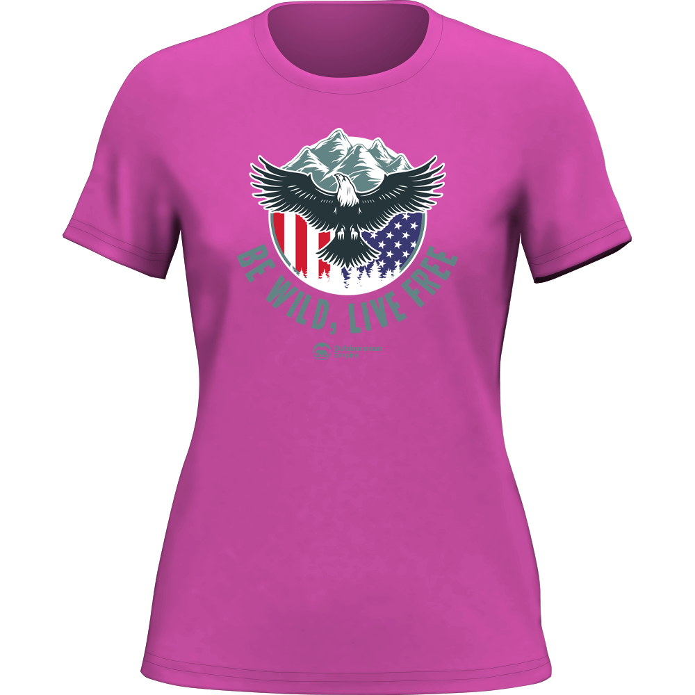 Be Wild Be Free T-Shirt for Women by Outdoorzees