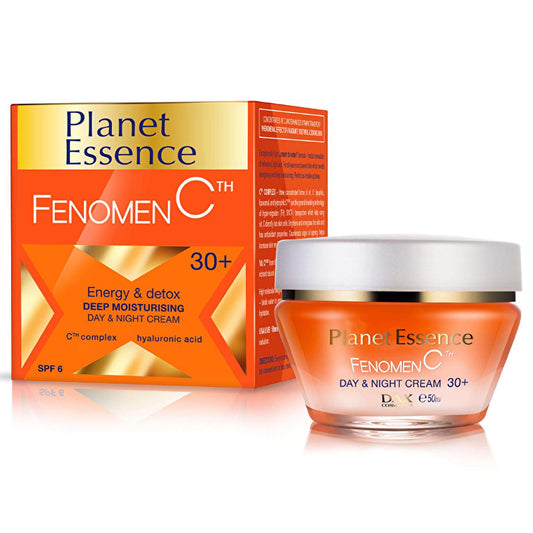 Planet Essence Fenomen C: Anti-Wrinkle Day & Night Cream - Vitamin C & Hyaluronic Acid - 30+ Age Defense, Brightening, UVA/UVB Protection by Beauty Care Bag