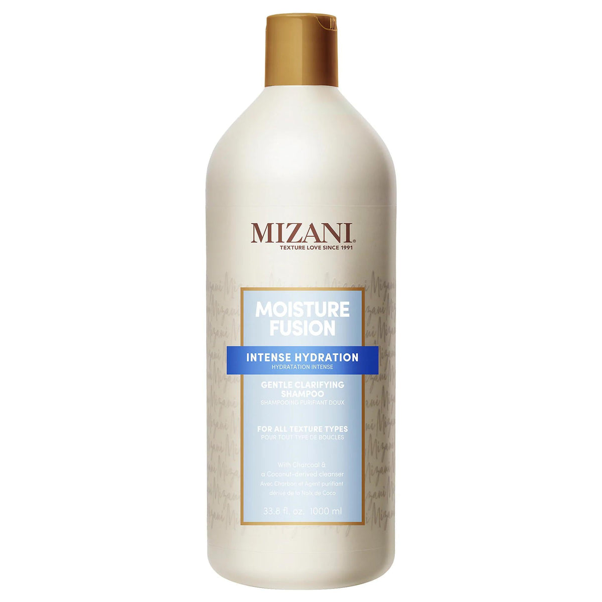 Moisture Fusion gentle clarifying shampoo with charcoal for textured hair