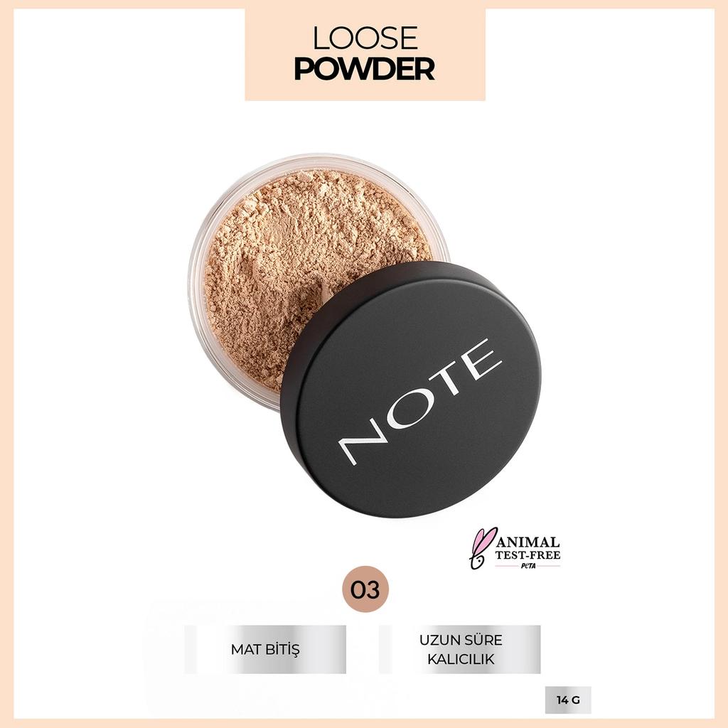 Note Cosmetics Loose Powder in 03 Porcelain 18g by Beauty Care Bag