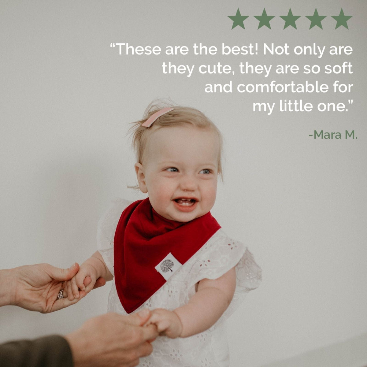Rose Bandana Bib Set (8 pack) by Parker Baby Co.
