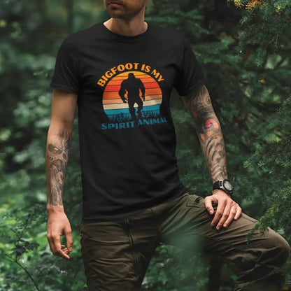 Bigfoot Is My Spirit Animal Man T-Shirt by Outdoorzees