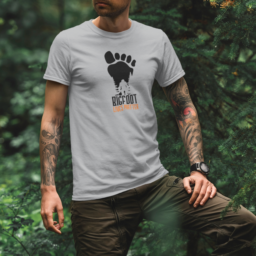 Bigfoot Lives Matter Man T-Shirt by Outdoorzees