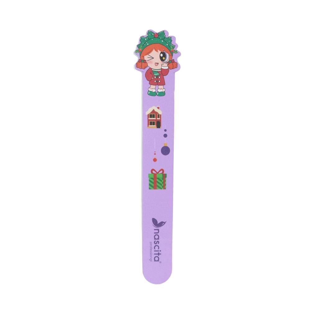 Nascita Pixy Pop Girls Paper Nail File Purple for Gentle Shaping by Beauty Care Bag