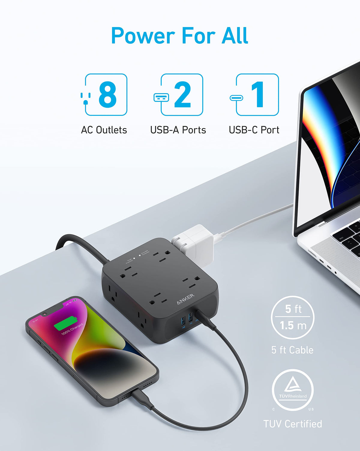 Anker <b>341</b> USB Power Strip by Anker