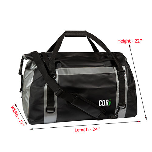 Waterproof Roll-Top Dry Duffel Bag (60L) by COR Surf