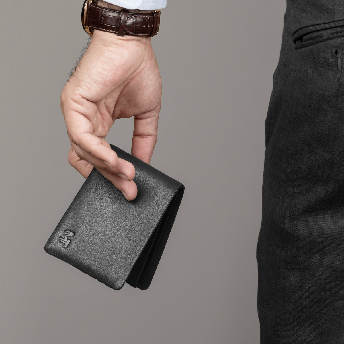 Black Kodiak Billfold by Classy Leather Bags