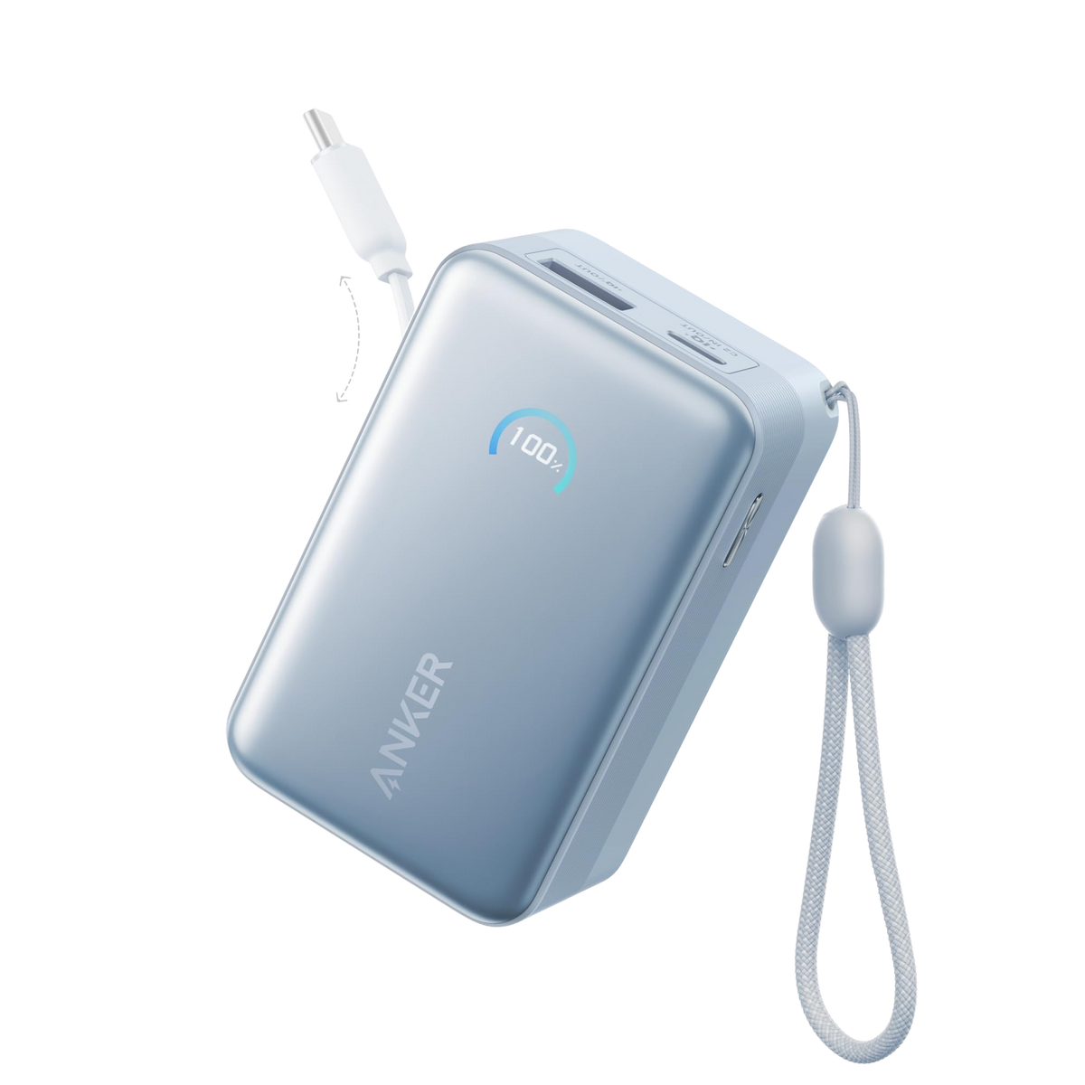 Anker Nano Power Bank (10K, 45W, Built-In Retractable USB-C Cable) by Anker