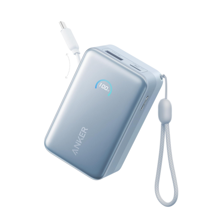 Anker Nano Power Bank (10K, 45W, Built-In Retractable USB-C Cable) by Anker