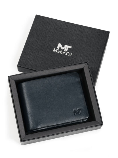 Blue Kodiak Billfold by Classy Leather Bags