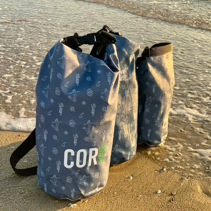 Dry Bags (Hawaiian Print): 3L, 5L, 10L, 15, and 3-Packs by COR Surf
