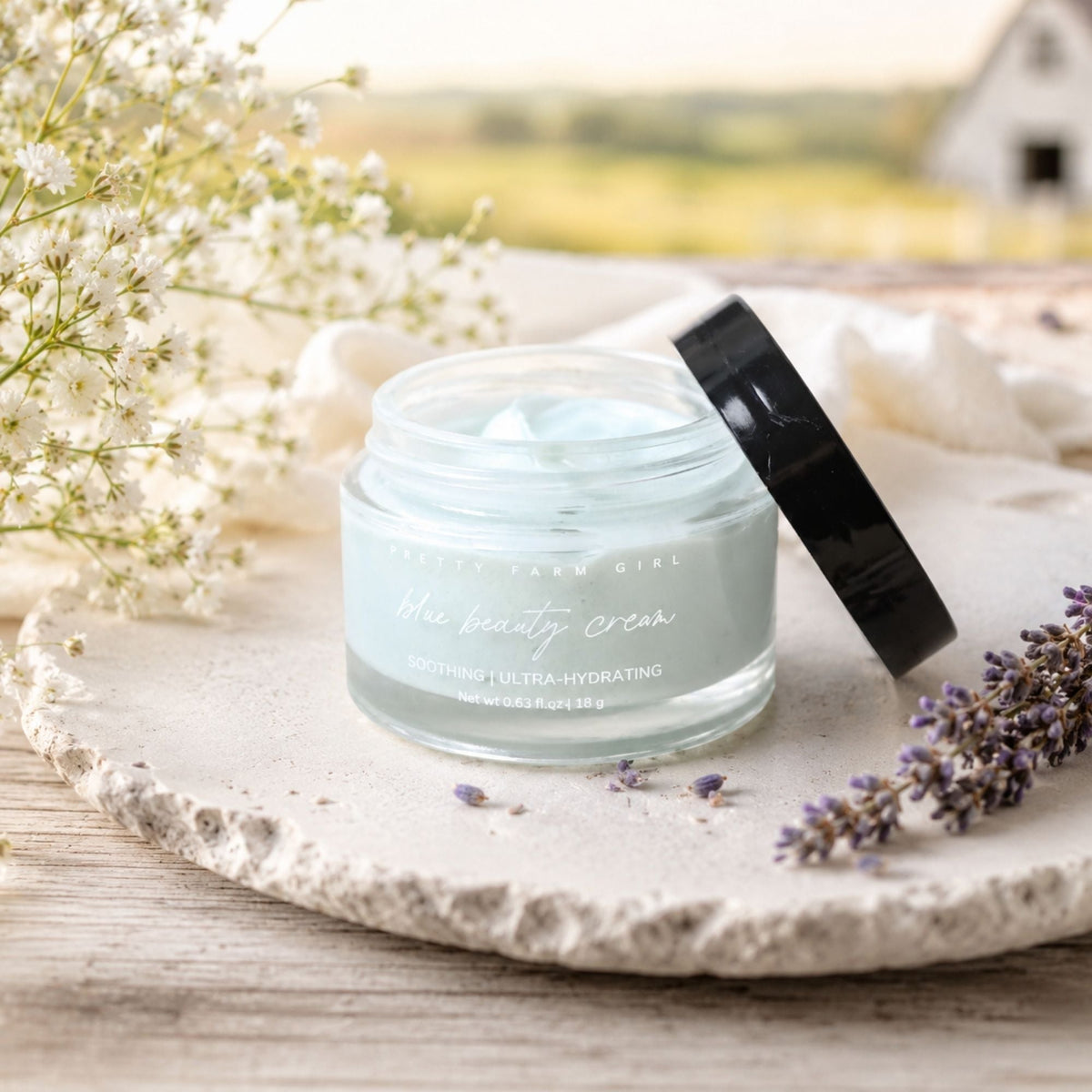 Blue Beauty Cream Soothing Tallow Face Cream by Pretty farm girl