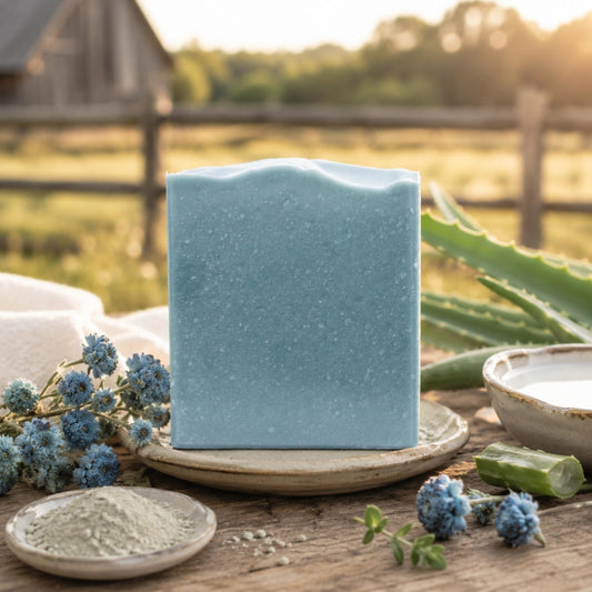 Blue Beauty Cream Facial Bar by Pretty farm girl