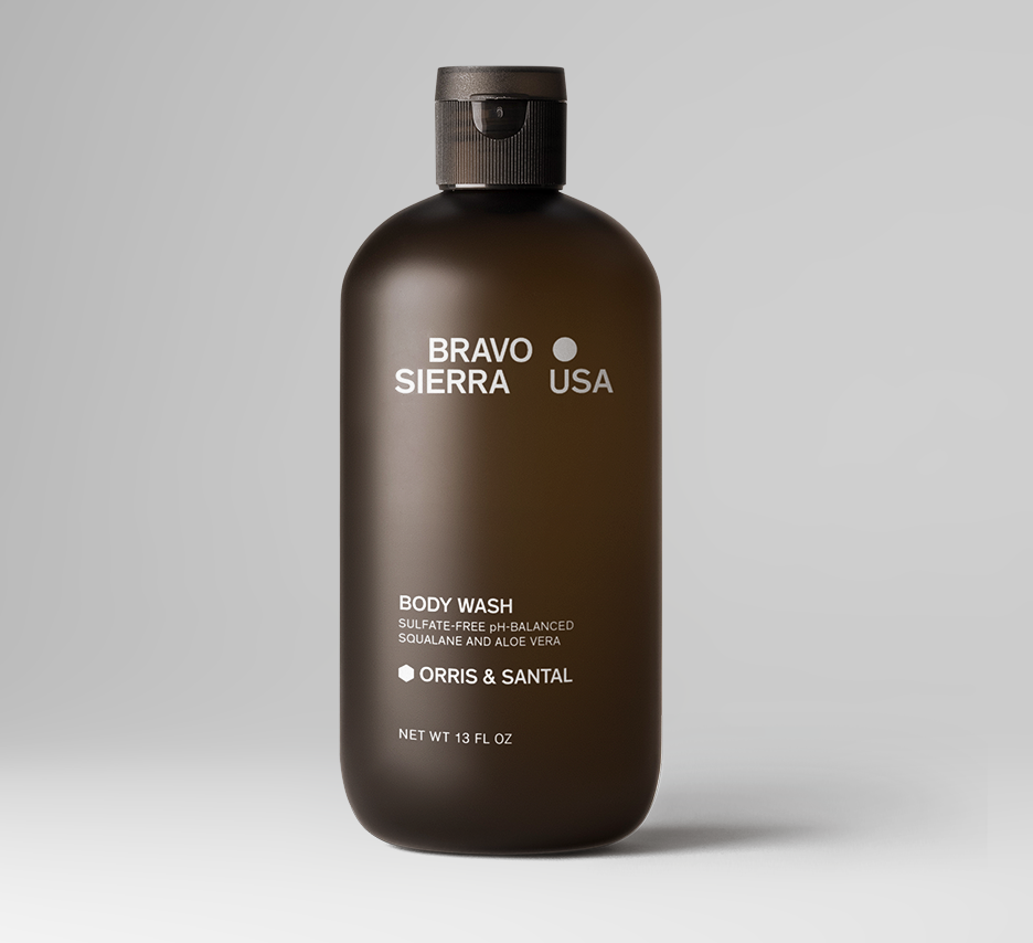 Sulfate-free body wash with squalane, 13 fl oz bottle