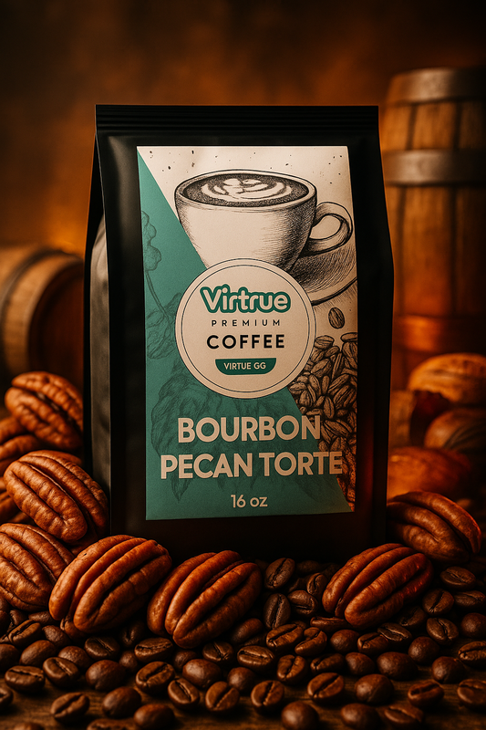 Bourbon Pecan Torte flavored coffee, 16 oz bag