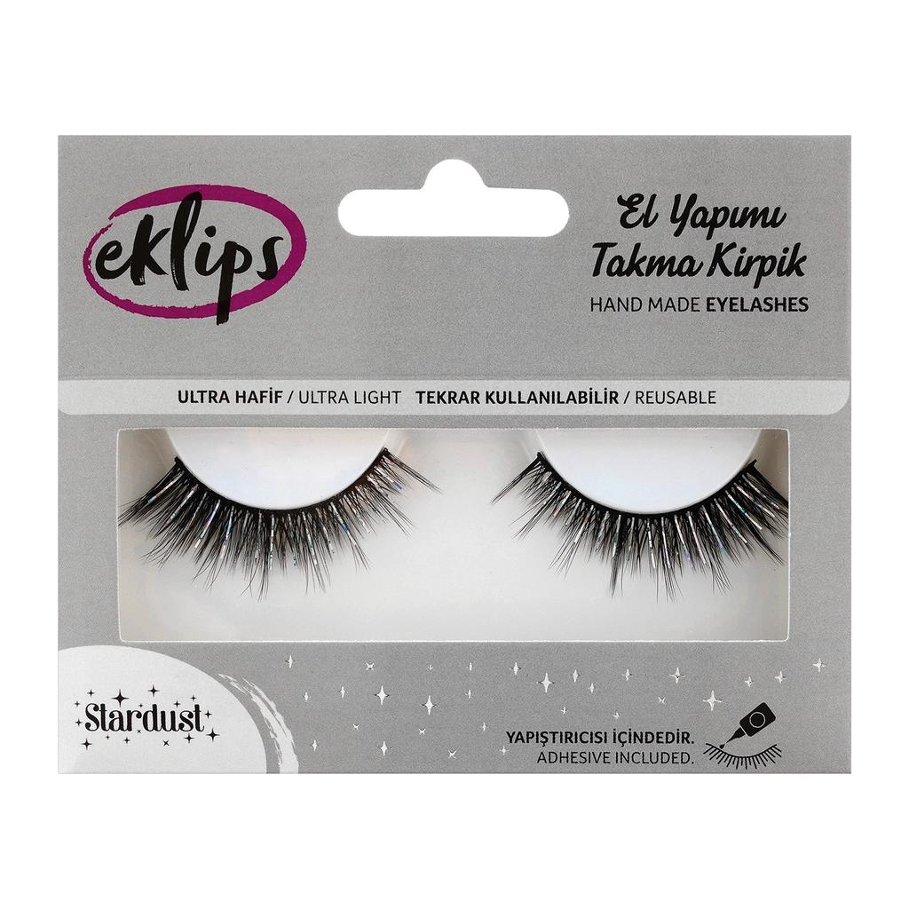 Eklips Stardust False Eyelashes for Volumizing Length 1 Pair by Beauty Care Bag