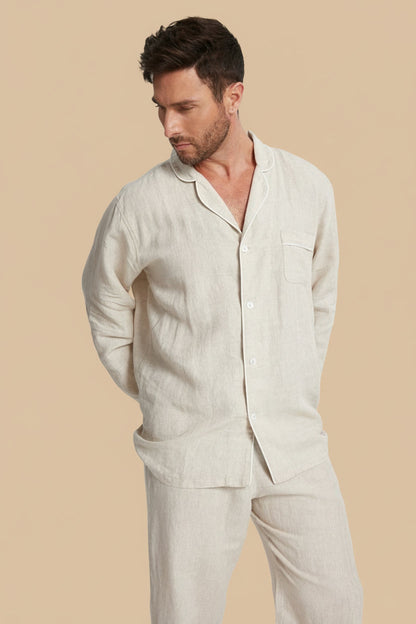 Men's Long-Sleeve Hemp Sleepwear by Breevar