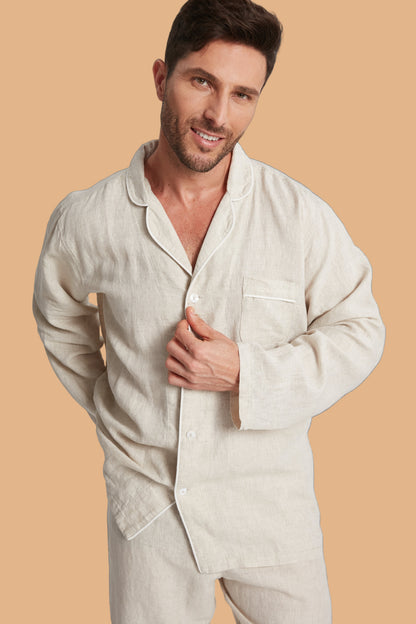 Men's Long-Sleeve Hemp Sleepwear by Breevar