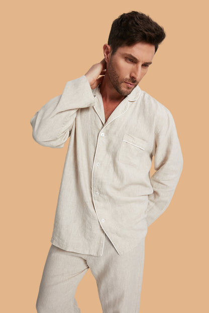 Men's Long-Sleeve Hemp Sleepwear by Breevar