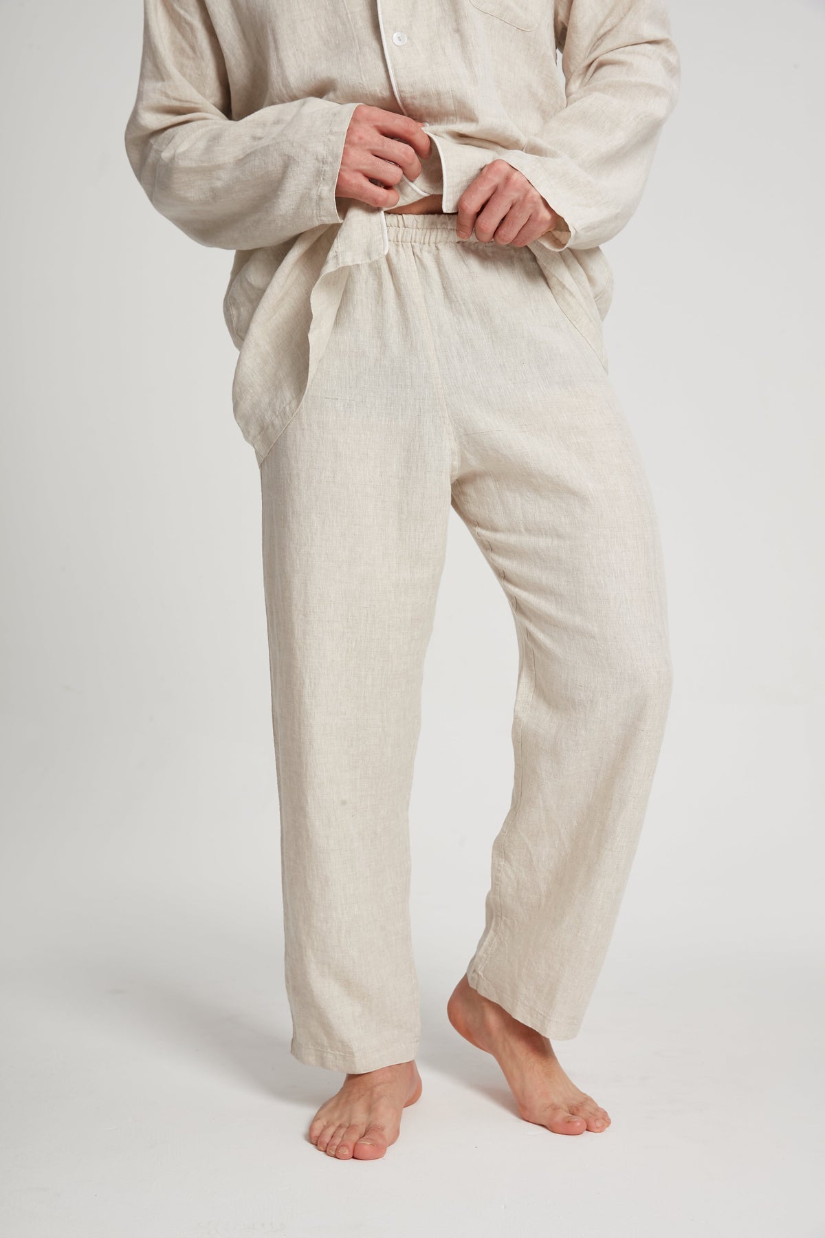 Men's Long-Sleeve Hemp Sleepwear by Breevar