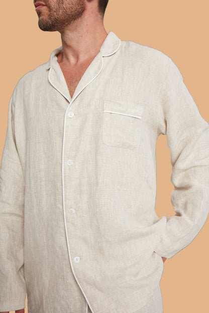 Men's Long-Sleeve Hemp Sleepwear by Breevar