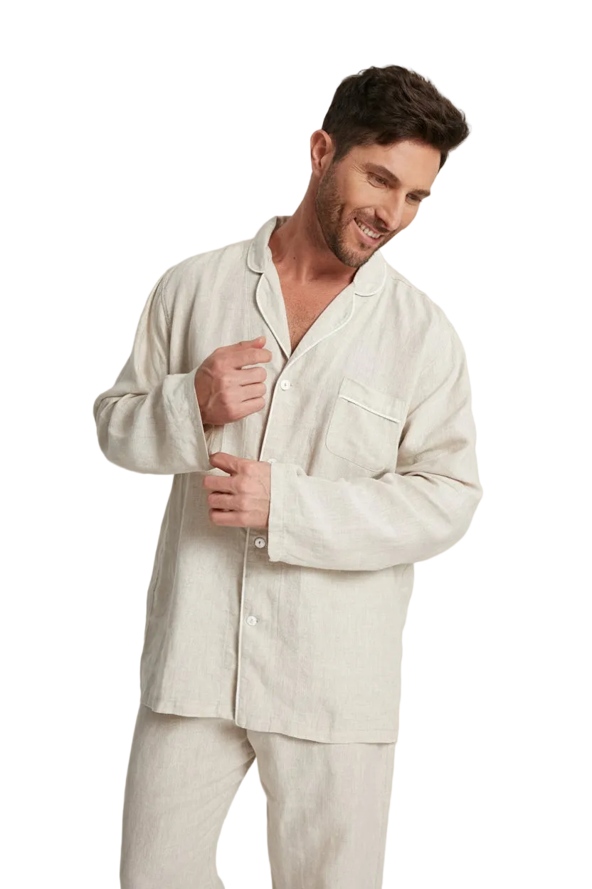 Men's Long-Sleeve Hemp Sleepwear by Breevar