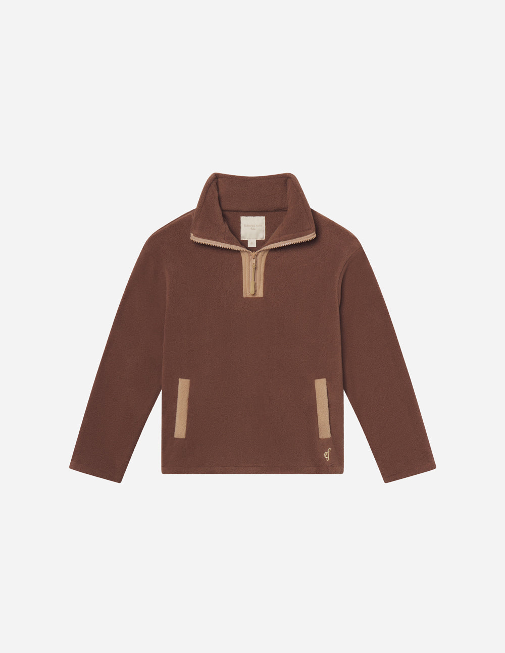 Brown Fleece Kids Pullover by Elevated Faith