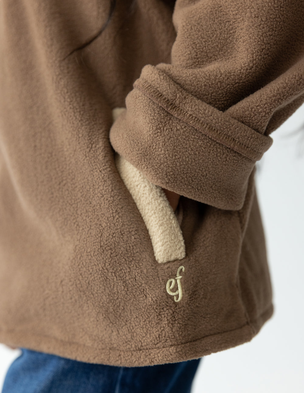 Brown Fleece Kids Pullover by Elevated Faith