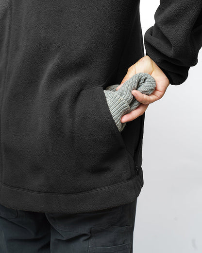 Bruin Fleece Zip Up - Black by Off The Grid Surplus