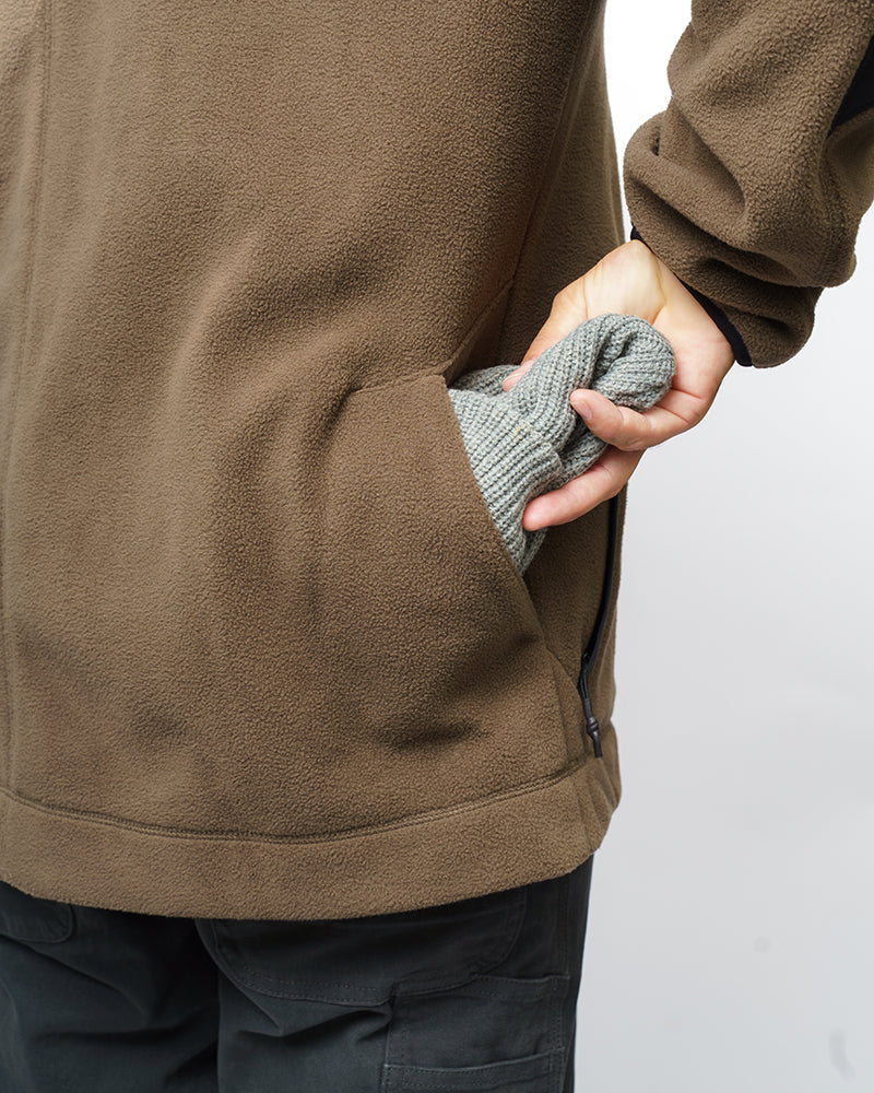 Bruin Fleece Zip Up- Major Brown by Off The Grid Surplus