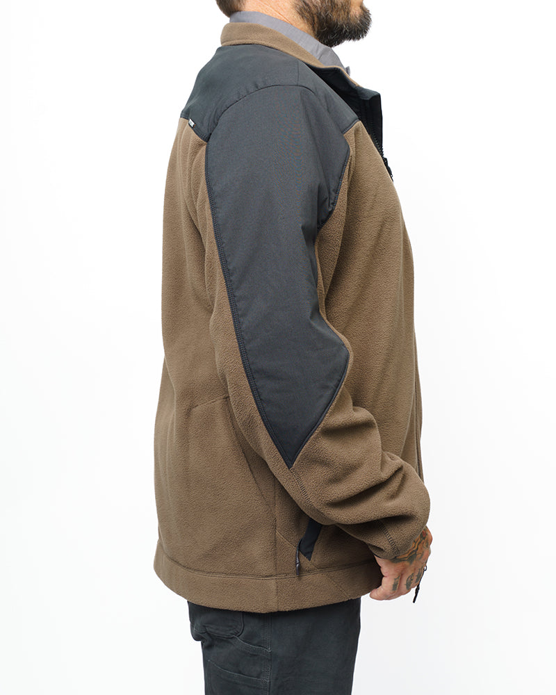 Bruin Fleece Zip Up- Major Brown by Off The Grid Surplus