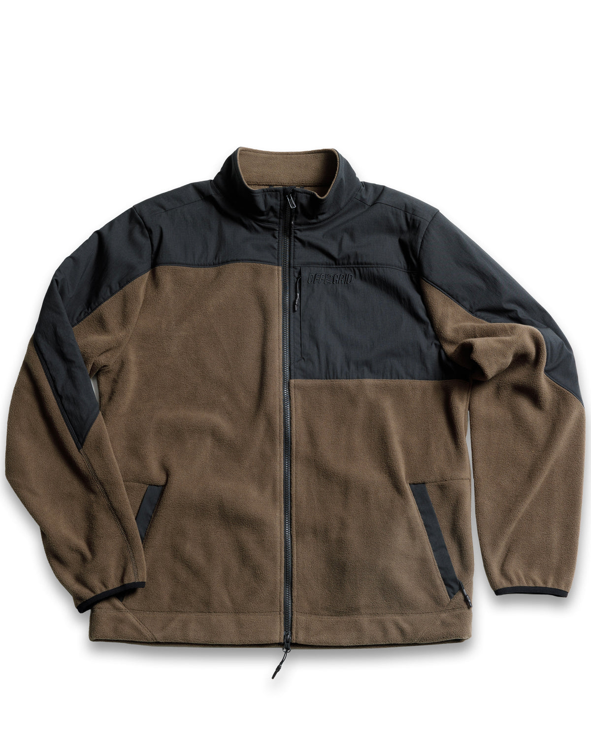 Bruin Fleece Zip Up- Major Brown by Off The Grid Surplus