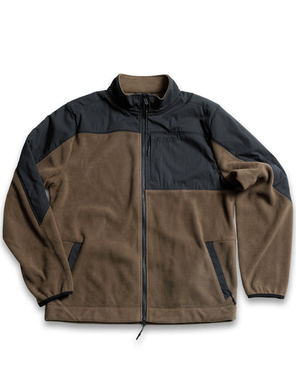 Bruin Fleece Zip Up- Major Brown by Off The Grid Surplus