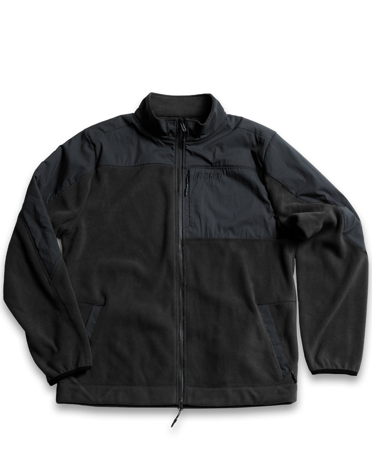 Bruin Fleece Zip Up - Black by Off The Grid Surplus