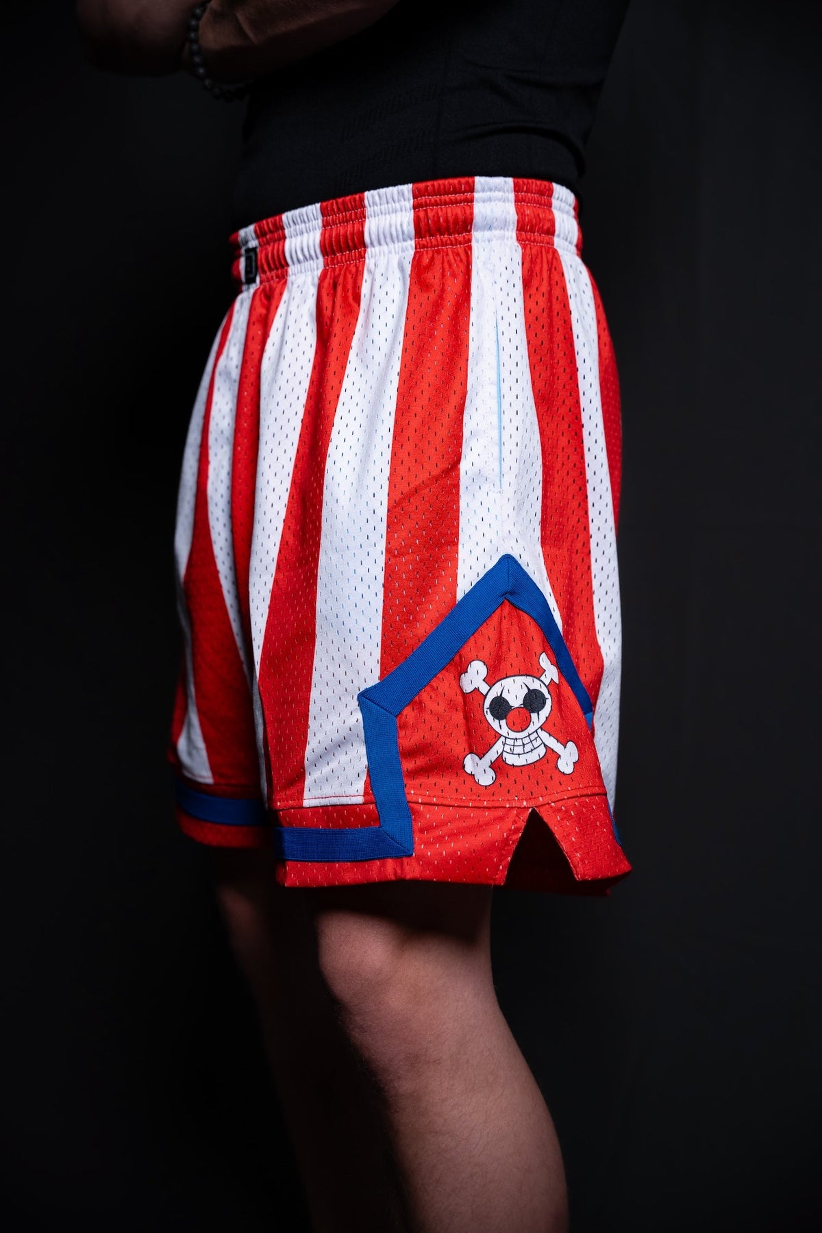 Buggy retro anime basketball mesh shorts