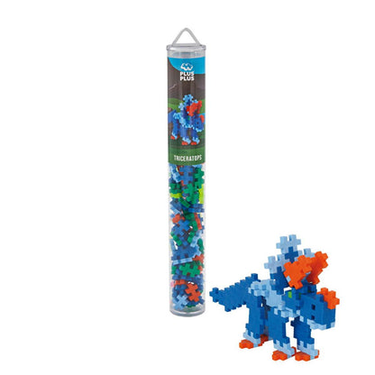 Plus Plus Astronot Educational Construction Toy for Kids - 100 Piece Creative Building Set in Reusable Tube by Beauty Care Bag