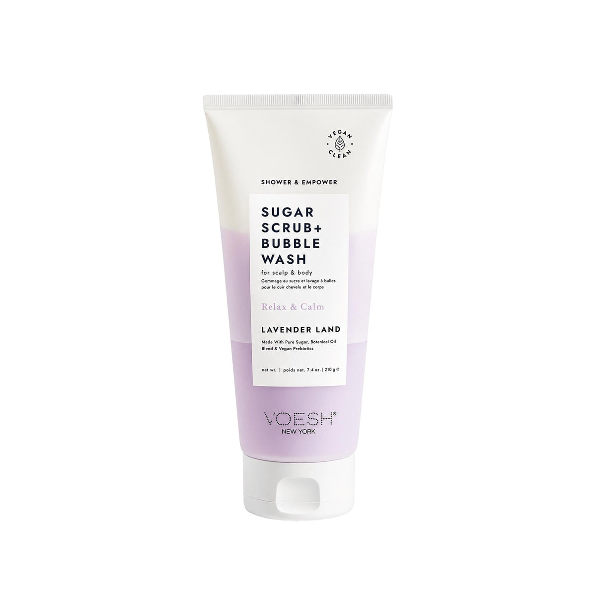 Voesh New York Lavender Scalp & Body Foaming Sugar Scrub 210g by Beauty Care Bag