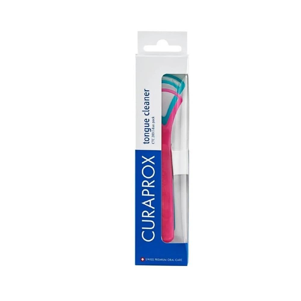 Curaprox CTC 203 Dual Tongue Cleaner Set by Beauty Care Bag