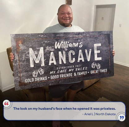 Good Times Man Cave Sign by Tailored Canvases