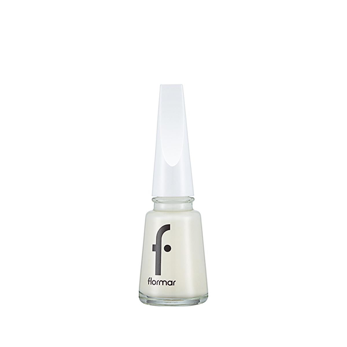 Flormar High Pigment White Nail Polish: Long Lasting, Chip Resistant, Glossy Finish & Enriched with Minerals for Nail Care by Beauty Care Bag