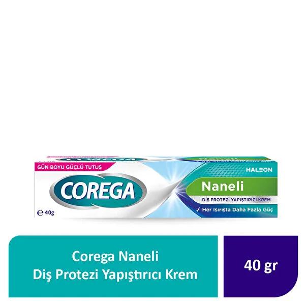 Corega mint-flavored denture adhesive cream