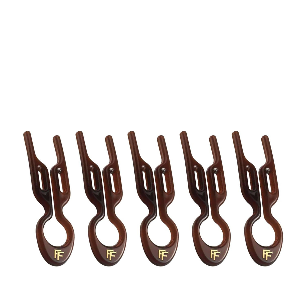 Fiona Franchimon No 1 Hairpin Petite Brown 5-Pack by Beauty Care Bag