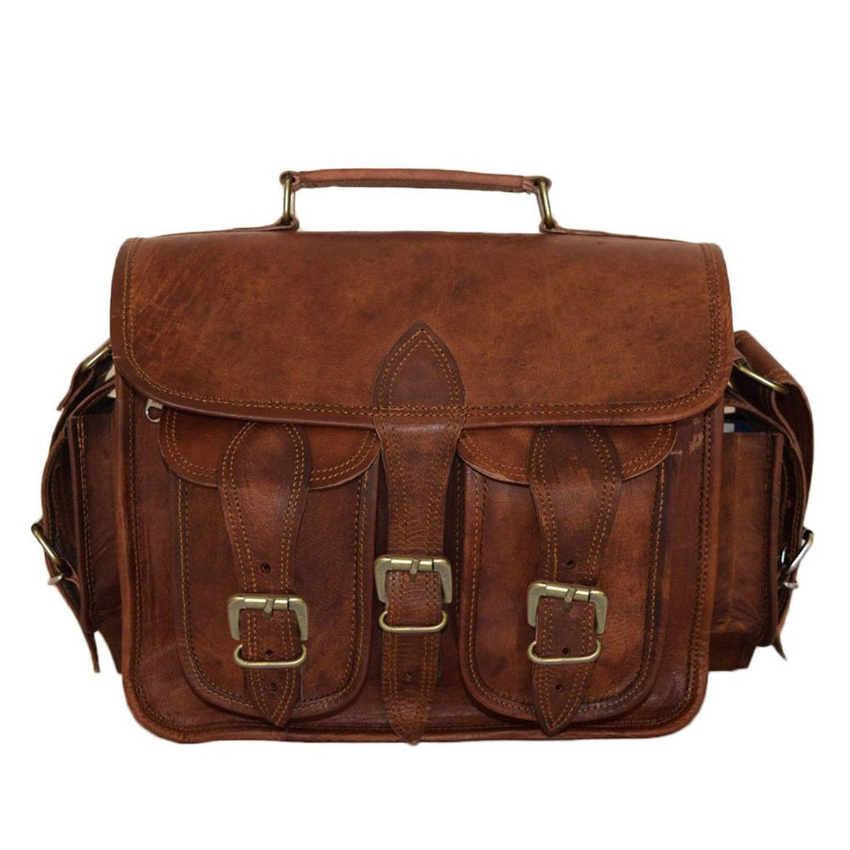 The Pedro Camera Satchel by Classy Leather Bags